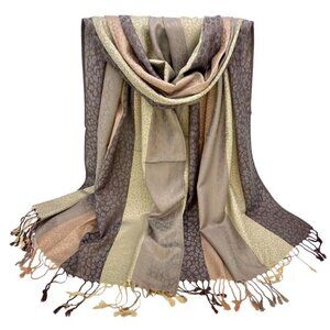 Striped Leopard Scarf